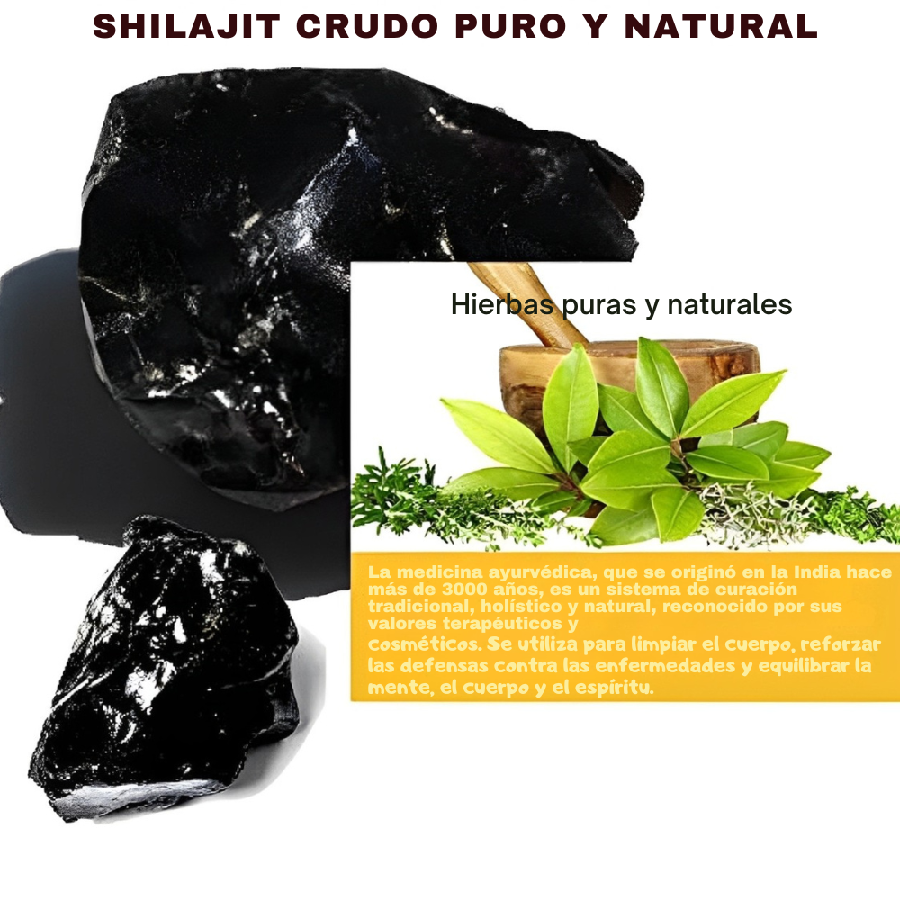 Descubre como tu energía aumenta, tu cansancio disminuye y tu concentración mejora en 30 días con Shilajit